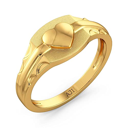 Joyalukkas 22KT Lovely Heart Kid’s Gold Ring | Gift For Kids & Gi...