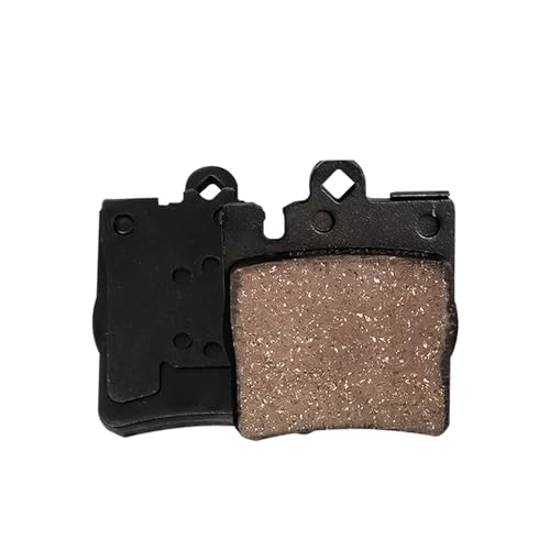 Image of Detroit Axle - Rear Brake Pads for Mercedes Benz C230 C240 C280 C320 C350 CLK320 CLK350 CLK430 E300 E320 E420 E430 SLK300, Ceramic Brake Pads w /Hardware Replacement