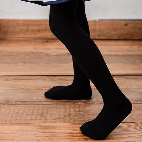 vanberfia Warm Tights for Baby Girl: Winter Cotton Cable Knit Stocking - Thick Toddler Legging for Various Occasions2