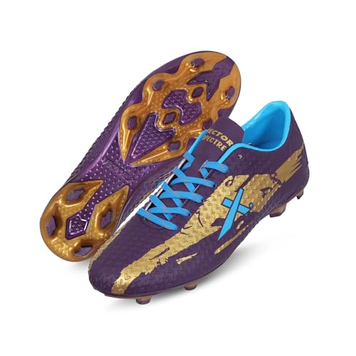 Image of Vector X Spectre 2.0 Football Shoe /Studs, Double Colored TPU Sole, Padded Footbed, Premoulded Heel Shoe for Men