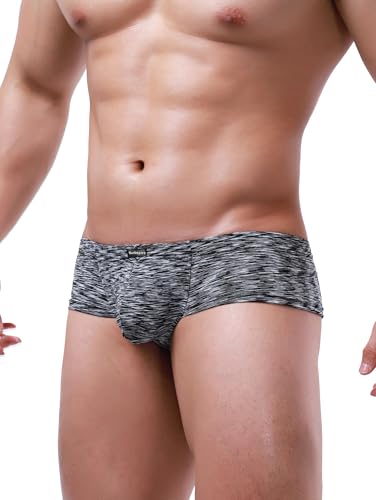 Men's Colorful Cheeky Boxer Briefs Sexy Stretch Low Rise Hipster Quick-dry Mini Cheek Thong Underwear2
