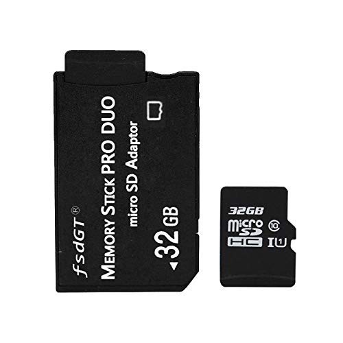 Fengshengda 32G High Speed Memory Stick Pro-HG Duo Class 10 32G Micro SD and Mark2 HX Adapror for PSP Accessories