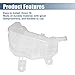 X AUTOHAUX 1 Set Coolant Radiator Reservoir Tank 95048411 Coolant Overflow Expansion Bottle with Cap for Chevrolet Sonic 2012-2020