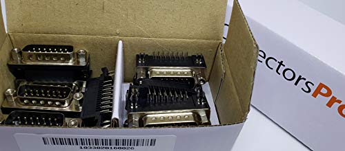 Conector DB15 macho ángulo recto 10 unidades miniatura 2
