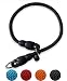Mystercome Slip Collar, Dog Choker Collar, Nylon Dog Training Collar with Slidable Stopper No Pull Dog Collars Martingale Collars for Small Medium Large Dogs, Black, M