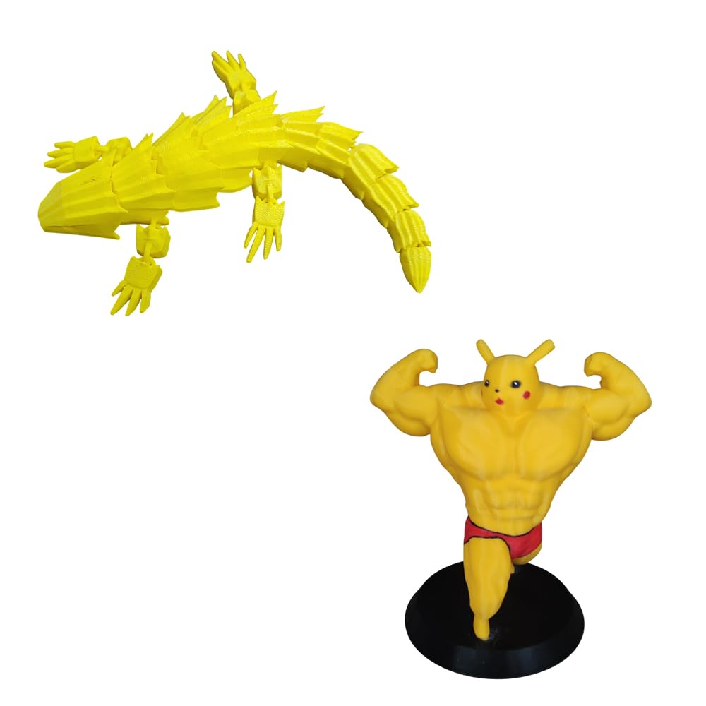 3D Print Hub Armadillo Lizard - Articulated for Kids and Ultra Swole for Kids (Toy Figures) | Combo of 2