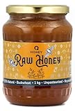 Pure Raw Buckwheat Honey 100% Natural - Unfiltered and Unheated, 1 kg, Directly from the Hive, Perfect for Cooking and Marinades with a Strong Earthy Aroma and Flavor
