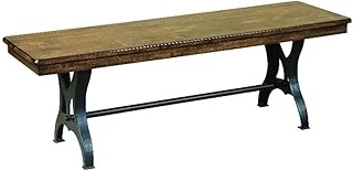 Intercon The District 54" Backless Bench with Side Stretchers, Copper