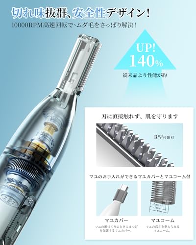 Wsiesie 鼻毛カッター ホワイトサムネイル3