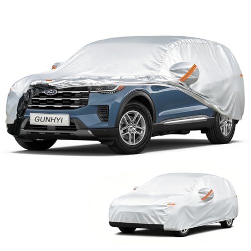 Image of GUNHYI Car Cover Custom Fit Ford Explorer (1995-2026) Waterproof for Automobiles, Oxford Sun Rain Dust Snow Protection (Ships from US Warehouse, Delivery 3-8 Days)