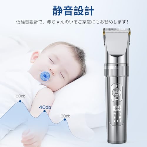 Tasavz バリカン Type-C充電式 ヘアーカッター 電動バリカンメンズ V-888 の商品画像 6