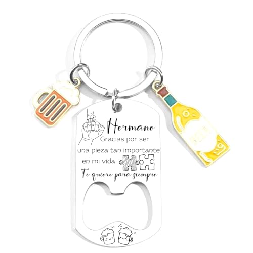 YUANSI Regalo Hermano Llavero Hermano Regalo Cumpleaños Hermano Regalos Aniversario Hermano Regalo Graduación Hermano Regalo Boda Hermano Regalos Navidad Hermano (1)