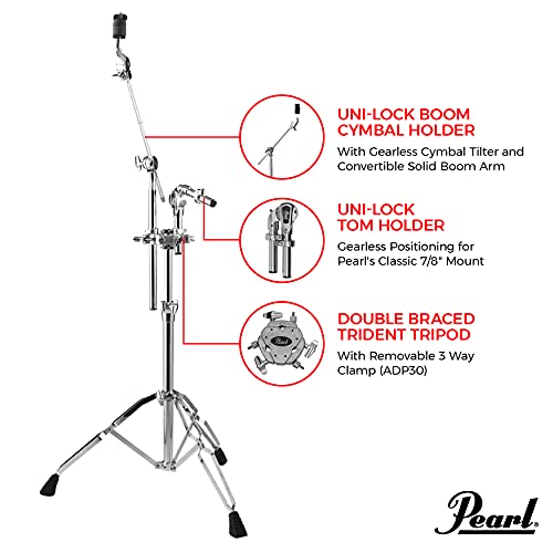 Pearl Tc930 Tom/Boom Stand With New Gyro Lock, Th900S, New Uni-Lock And Ch930 #TOP1