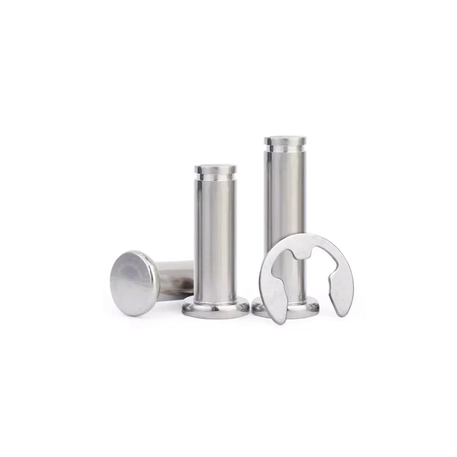 Pasador cilíndrico de posicionamiento cabeza plana ranurada acero inoxidable 304 / anillo elástico M3M4M5M6M8M10(50set M5x70)