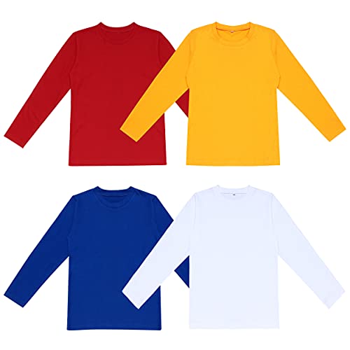 Image of DIAZ 100% Pure Cotton Girls /Boys Full Sleeve T-Shirt-Pack of 4