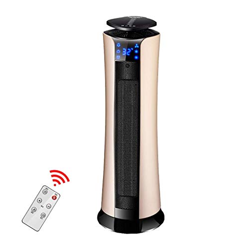 Tragbarer keramischer oszillierender elektrischer Turmventilator mit 3 Heizstufen und Kühlgebläseeinstellung 9-Stunden-Timer Kindersicherung