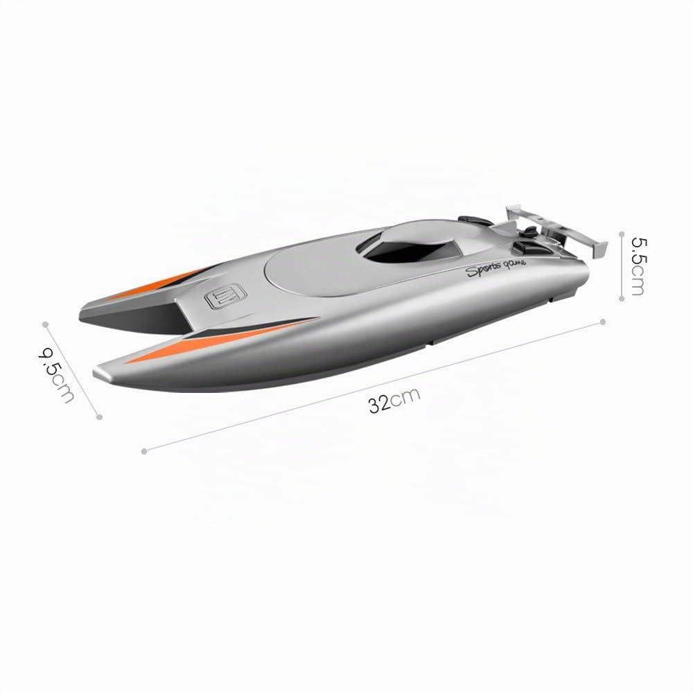 RC Boote für Kinder Erwachsene 25 km / h Hochgeschwindigkeits-Rennboot 2-Kanal-Fernbedienungsboote für Pools Rennboot