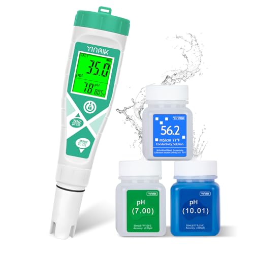YINMIK Pool pH Salt Tester, Digital Salinity Meter...