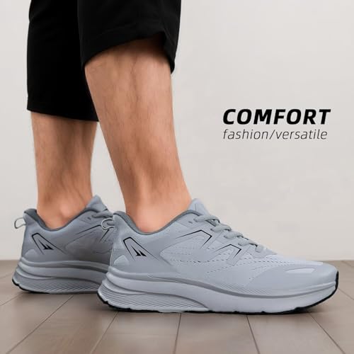 Image of Mens Wide Walking Shoes Wide Toe Box Running Casual Sneakers Tennis Comfortable Trail Athletic Sport Gym Soft Sole