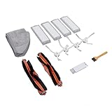 Peça sobressalente a vácuo, compatível com Xiaomi Mi Robot Vacuum Mop 2 Lite, 2 Pro MJSTL MJST1S, 2 escovas principais, 4 filtros, 1 escova, 1 escova secante, 4 escovas laterais, 4 panos (pacote com
