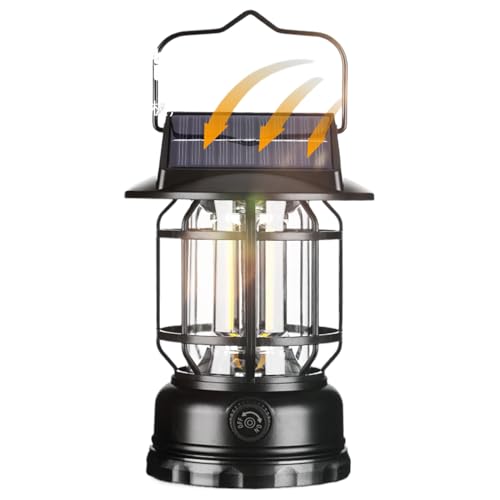 Lanterne solaire rechargeable contre le noir au camping