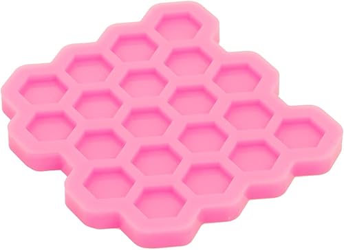 Miniatura 9 de Mini moldes de silicona hexagonales para aretes de oreja, molde de resina diminuta, muchos moldes de silicona hexagonales, molde epoxi para aretes