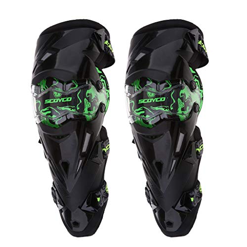 Genouillères motocross windproof : équipement de protection genou noir en coque rigide
