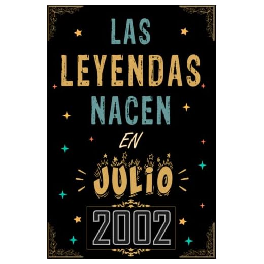 CUADERNO, LAS LEYENDAS NACEN EN JULIO 2002: Regalo de 20 cumpleaños para mujeres y hombres, ideas de 20 cumpleaños... un cumpleaños... divertido, ... regalo de 20 cumpleaños para él/ella.