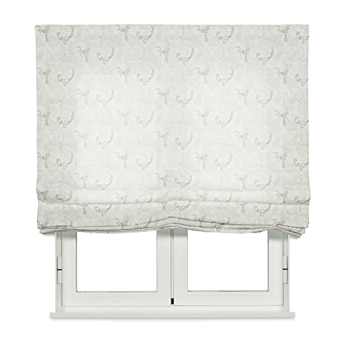 VIEWTEX | Estor Paqueto Traslúcido con Estampado Color Beige Modelo Toxa Cashmere | Medidas 180 x 175cm | Plegable sin Varillas | Fabricado en España | Garantía de 5 Años | Fácil Instalación