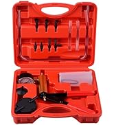 DAYUAN Automotive Hand Held Vacuum Pump Brake Fluid Bleeder Tester Set Vacuum Gauge Tool Kit with...