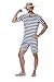 Price comparison product image Karnival 82100 Male Old Time Bathing Suit Costume, Men, Multi, Extra Large