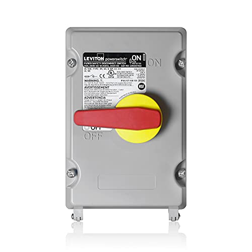 Powerswitch Safety Disconnect Switch 30 Amp 600 Volt Leviton LDS30-FAX sectionneur à fusibles