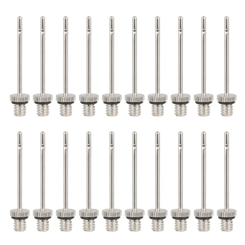KAIXINXIN 20Pcs Balls Air Pumps Needle Inflatable Needle Pumps Accessories Replacement Stainless Inflation Needle