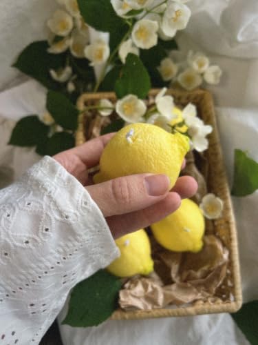 Image of Lemon Shaped Candle Set of 3 | Realistic Lemon Design, Decorative Candle