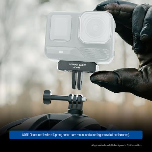 Image of NEEWER Basics Magnetic Quick Release Mount Adapter Compatible with Insta360 Ace Pro /Ace Pro 2, 2 Prong Action Camera Accessories for Photography Filming Video Recording, AC038