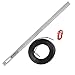 Genie GEN39026R Garage Door Opener Extension Kit for 5-Piece Belt-Drive Tube Rails, one size, Metallic