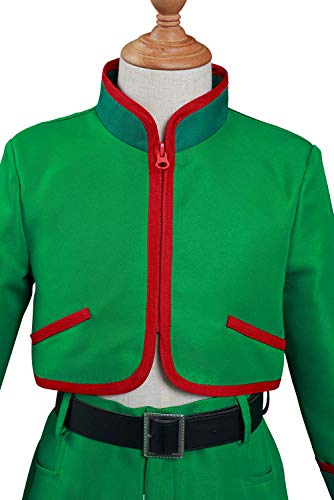 Disfraz completo de cosplay infantil verde con cinturón miniatura 4