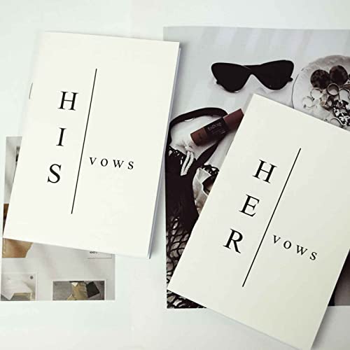 Yeencheer Wedding Vow Books His And Hers - Lined Paper Vow Books For Wedding, Wedding Notebook Wedding Keepsake For Newly Couples #TOP2