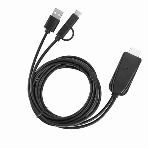Adaptador de teléfono HDMI a TV Micro-USB y USB Tipo C para Android 4