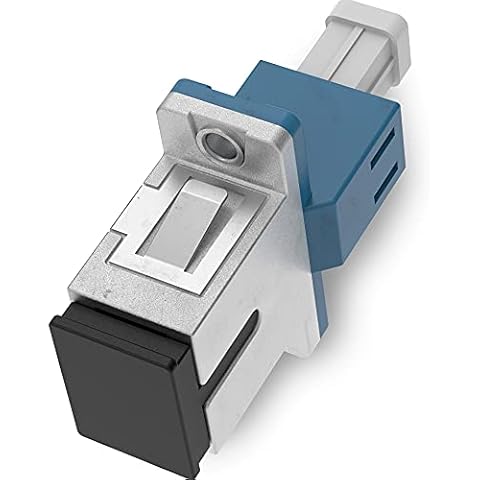 BEYONDTECH LC to SC Adapter (LC SC) Fiber Optic Single Mode UPC Simplex (Female - Female) - 1 Pack Fiber Optic Extender/Fiber Couplers Series Cover