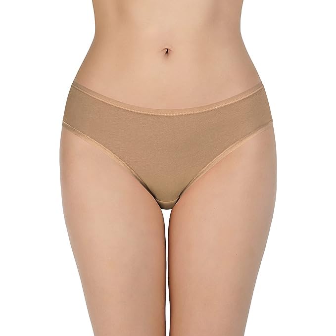Image of LOURYN KOULYN Solid Low Rise Cotton Bikini Panty Pack(Pack of 3)