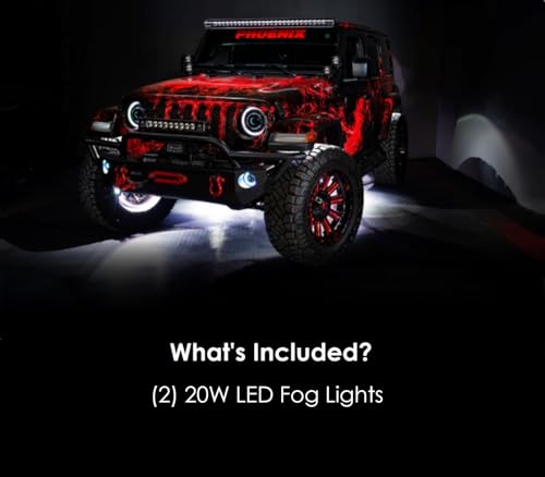 Par de Faros Antiniebla LED 20W ORACLE para Jeep Wrangler miniatura 5