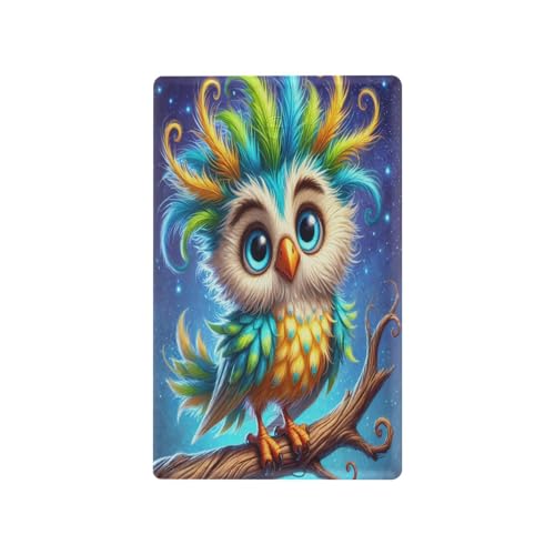 Owl Cute Light Switch Cover Decorative Receptacle Outlet Wall Plate Guard Plastic Wall Outlet Cover for Farmhouse Home Decor Livingroom (Unused Outlet Cover)