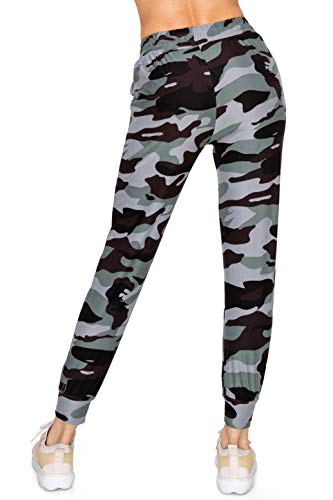 ALWAYS Women Camo Jogger Pants - Super Skinny Fit Lightweight Premium Soft Stretch Drawstrings Pockets Pants 1850 L - image 4