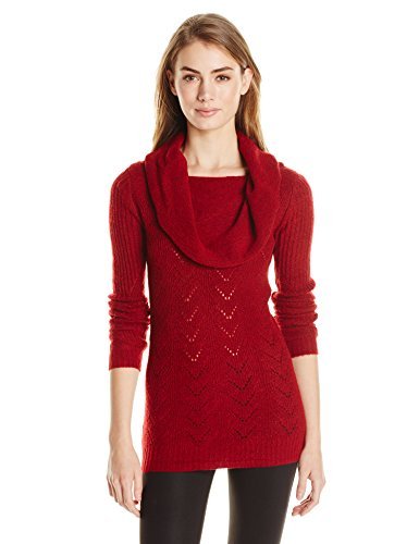Haney Cowl Neck Sweater, Chili Pepper 