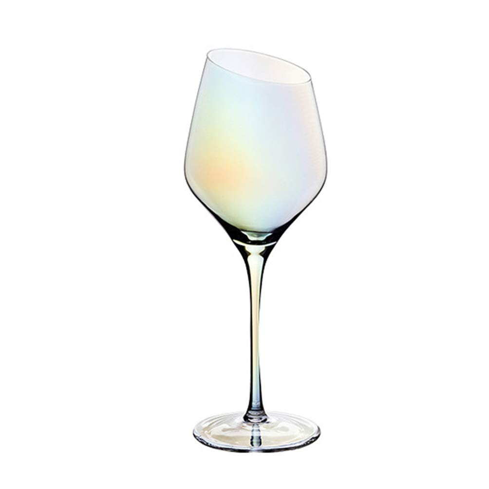 Regenbogen Glas Whisky Wein Glas Becher für Housewarming Hochzeit Geburtstag Feiern (Stil 2)