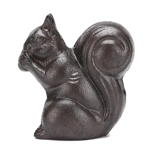 Figura Decorativa Ardillas de Hierro Fundido