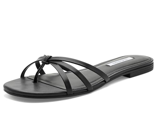 Cuir noir Calisssi par STEVEMADDEN | Sandale de luxe minimaliste