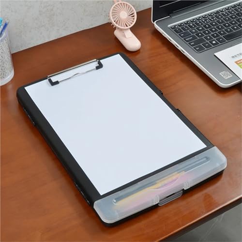 Porte-bloc A4 avec boîte de rangement pour protéger vos documents de bureau volants - 6