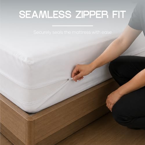 Image of Bulk 10-Pack Hotel California King Mattress Encasement 100% Waterproof f